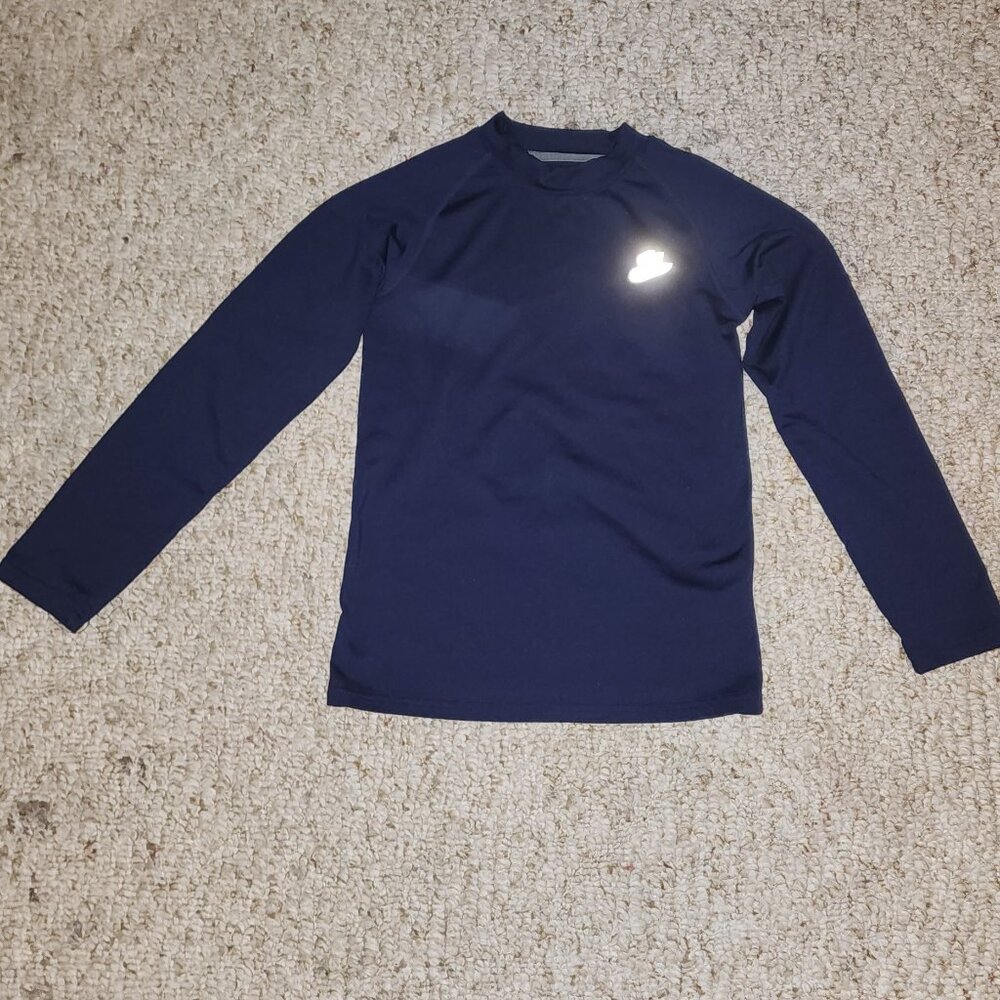 DEVOROPA Youth Boys Compression Shirt Long Sleeve Football Baseball Undershirt M